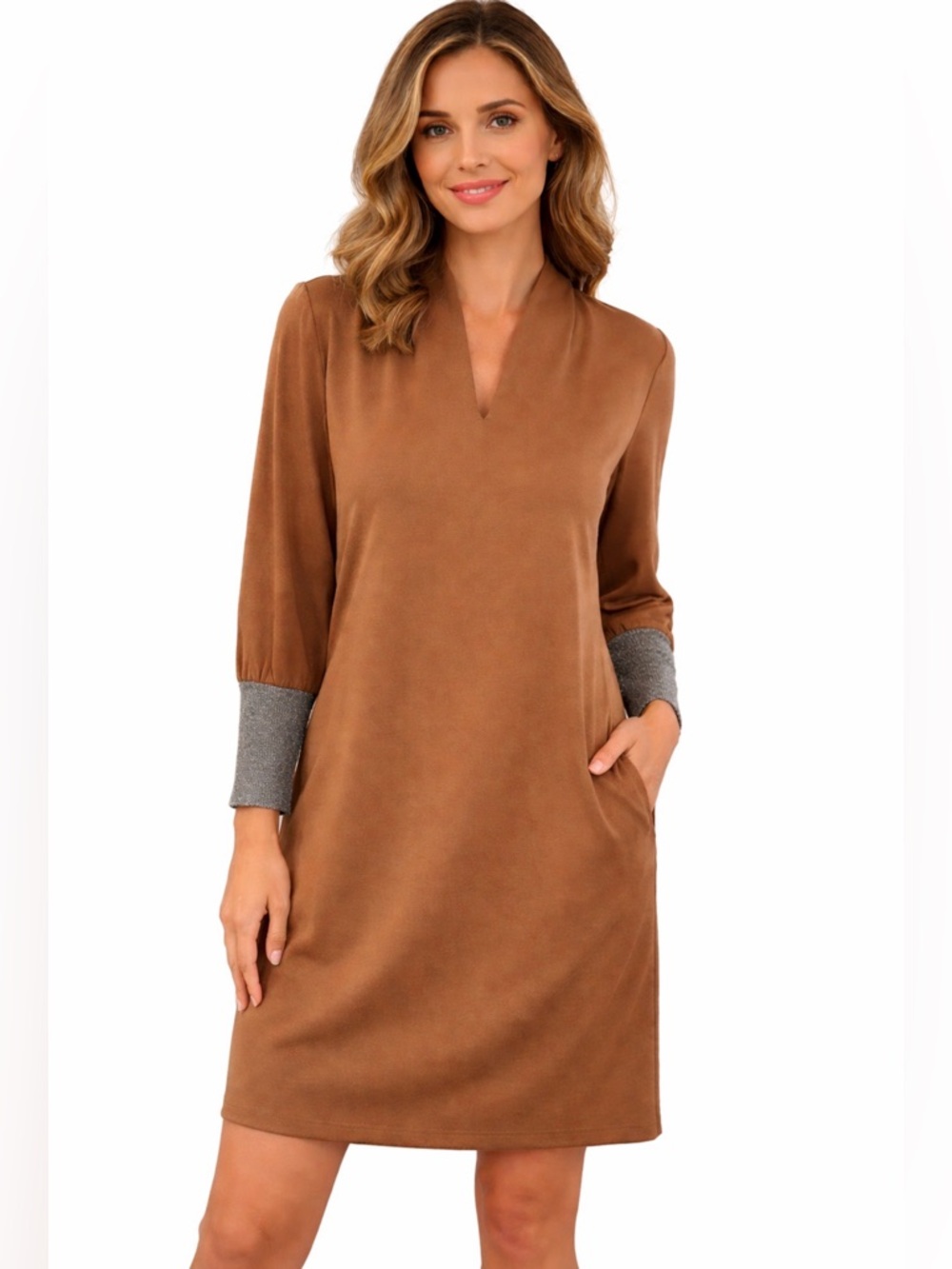MARELLA Brown Dress Long Sleeve L